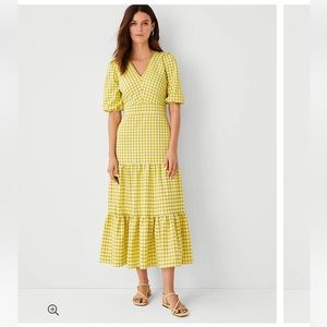 Ann Taylor NWT❗️Gingham MIDI Dress